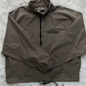 Essentials Men's Brown Windbreaker